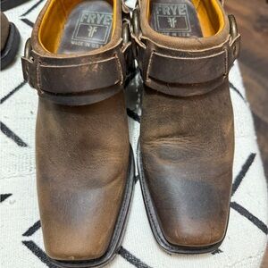 Frye Brown Leather mules 7